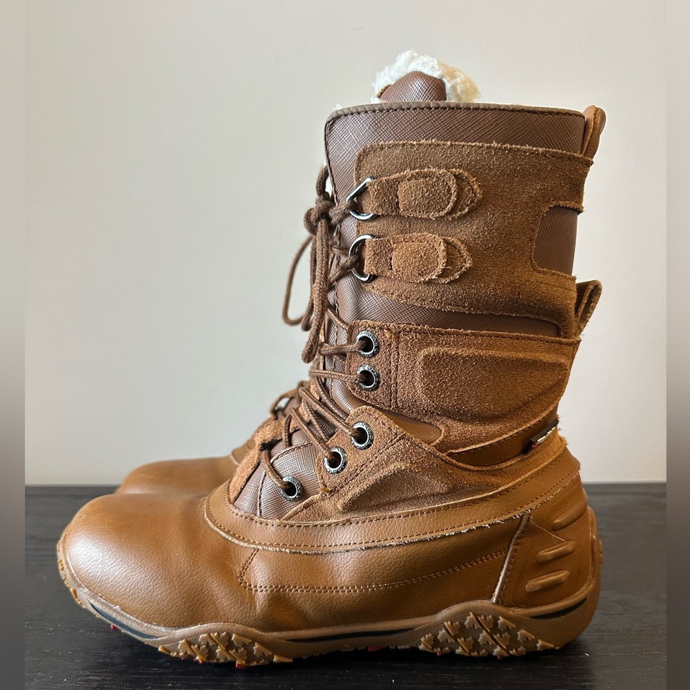 Pajar 963 Winter Boots Women's US 7-7.5 Mid Calf Leather Waterproof Brown